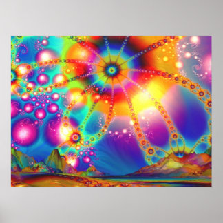 Land der psychedelischen Illuminationen - Poster
