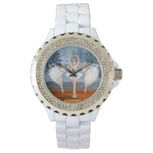 Land der Schnee-Tanzen-Ballerinen Armbanduhr
