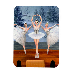 Land der Schneetänze Ballerinas Magnet