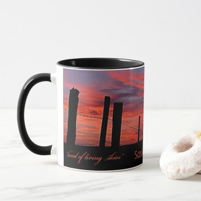 Land der Tasse "Lebender Himmel" (Mit Donut)