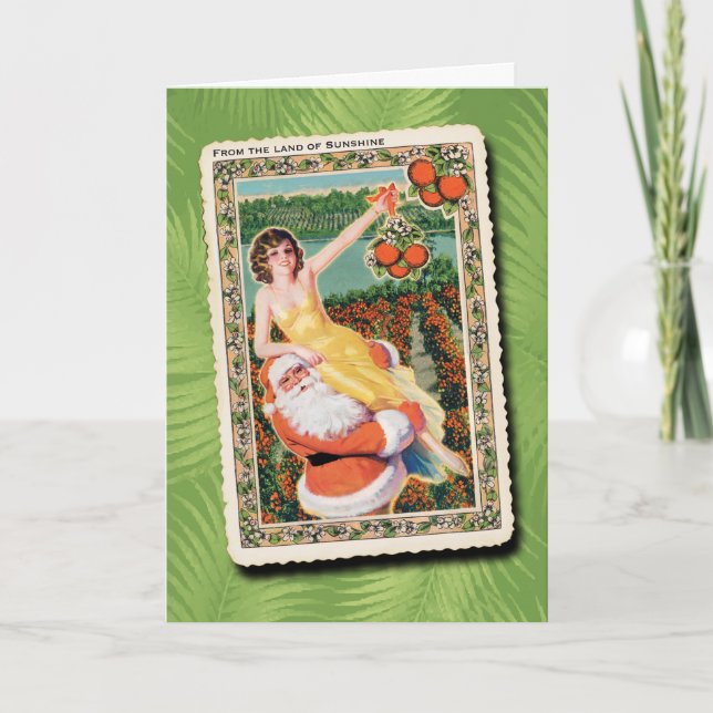 Land der Weihnachtskarte Feiertagskarte (Vorderseite)