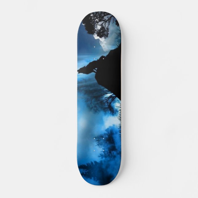 "Land der Wölfe " Skateboard (Vorderseite)