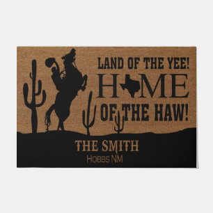 Land der Yee, Heimat der Haw Personalisiert Fußmatte