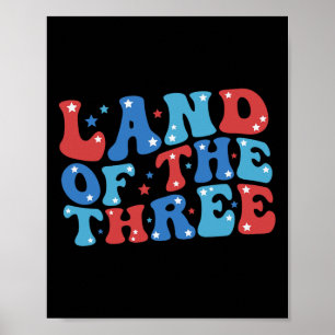 Land des 3. 4. Juli Geburtstag 4. Poster