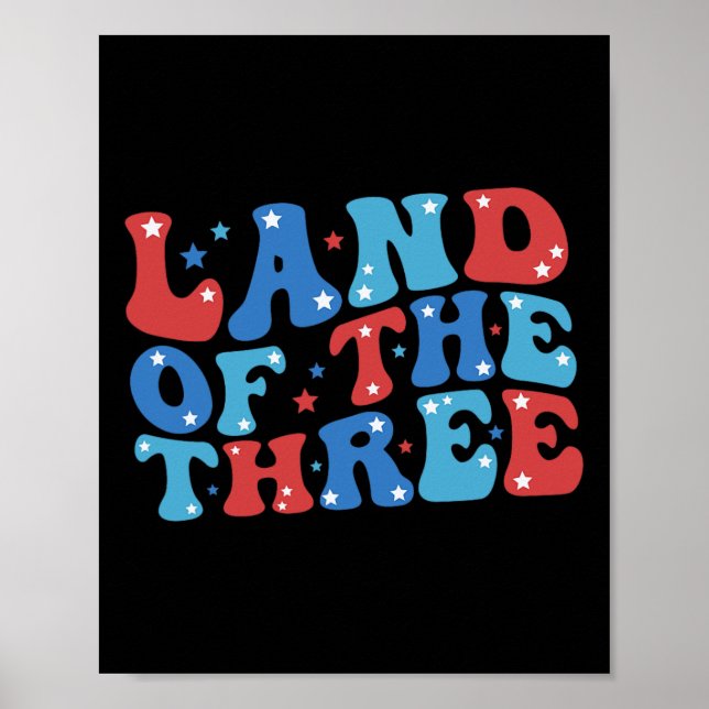 Land des 3. 4. Juli Geburtstag 4. Poster (Vorne)