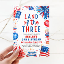 Land des 3. 4. Juli Patriotic 3. Geburtstag