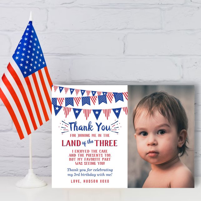 Land des 3. Juli Fotos Dankeskarte (Von Creator hochgeladen)