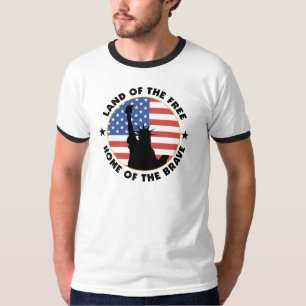 Land des freien Freiheitsstatuen T - Shirts