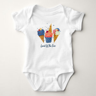 Land des freien Kindes Baby Strampler