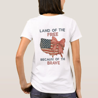 Land des freien Shirts | Patriotic USA Bow T-Shirt