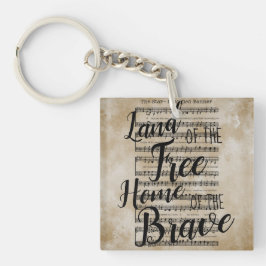 Land des Freien, sternengesprenkelten Banners Schlüsselanhänger