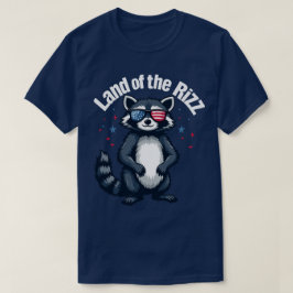 Land des rizz Trump Raccoon 4. Juli Satire T-Shirt
