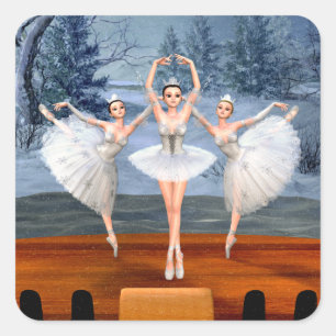 Land des Schnees tanzt Ballerinas Stickers