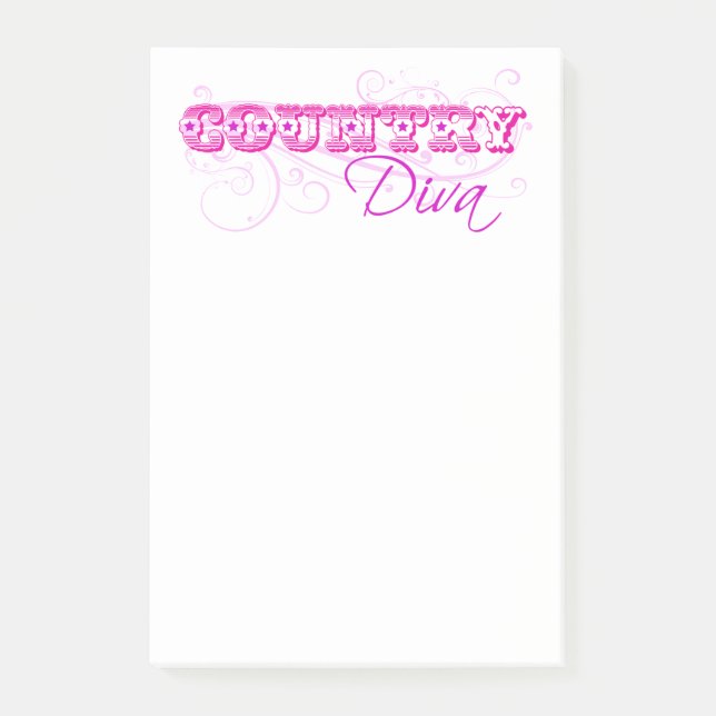 Land Diva Post-it Klebezettel (Vorderseite)