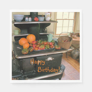 Land ernten Cookofen Geburtstag Serviette