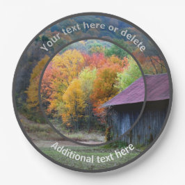 Land Farm Tobacco Barn Personalisiertes Party Pappteller