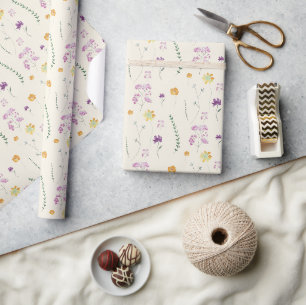 Land Feen-Garten Wildblumen Geschenkpapier