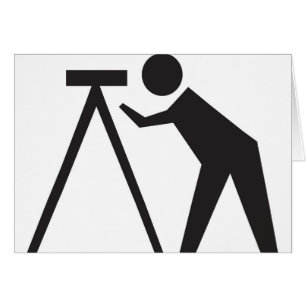 Land-Feldmesser bei der Arbeit