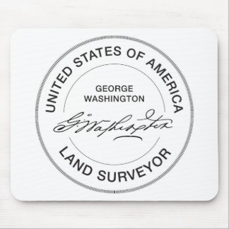 Land-Feldmesser-Siegel George Washington USA Mousepad