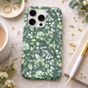 Land Floral Salbei Grün iPhone 15 Pro Hülle
