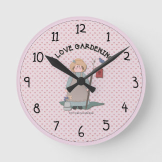 Land-Garten-Wanduhr Runde Wanduhr