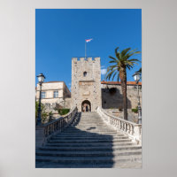 Land Gate in Korcula Stadt - Dalmatien, Kroatien