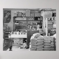 Land General Store, 1936. Vintages Foto