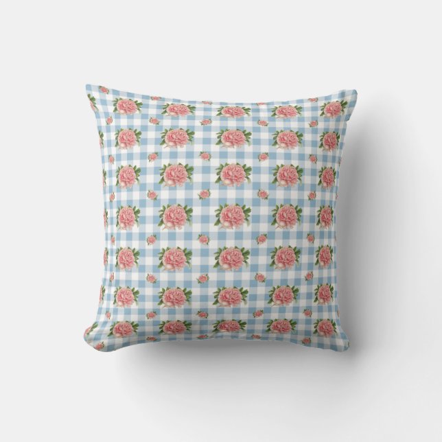 Land Gingham Kissen (Vorderseite)