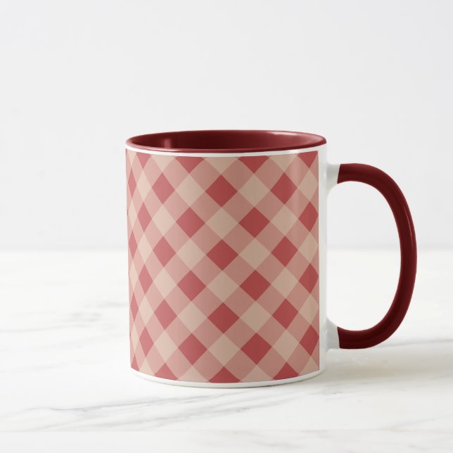 Land Gingham Tasse (Rechts)