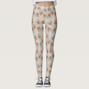 Land-Herzen Und Polka-Punkte Leggings