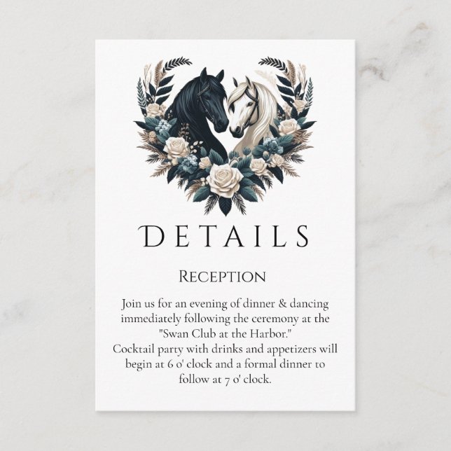 Land Hochzeiten in der Liebe Begleitkarte (Vorderseite)