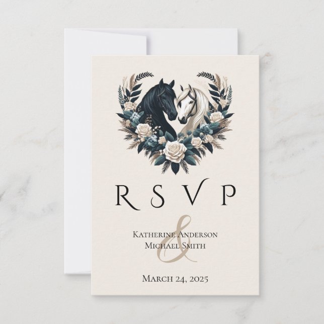 Land Hochzeiten in der Liebe RSVP Karte (Vorderseite)