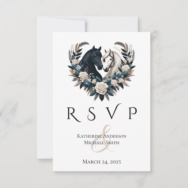 Land Hochzeiten in der Liebe RSVP Karte (Vorderseite)