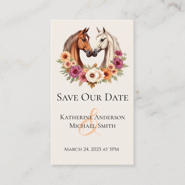 Land Hochzeiten in der Liebe Visitenkarte (Vorderseite)