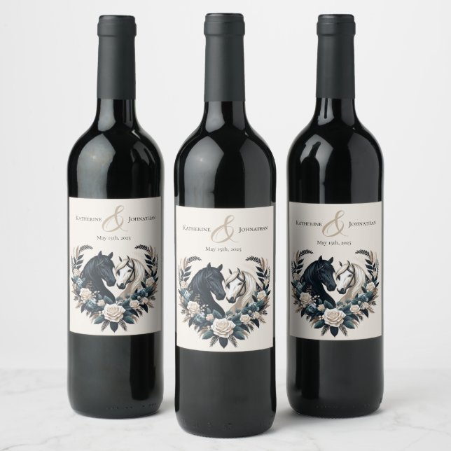 Land Hochzeiten in der Liebe Weinetikett (Flaschen)