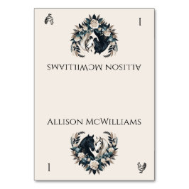 Land Hochzeitspferde in der Liebe - Geflügel Tischnummer