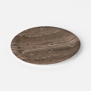 Land-Holz-Muster Pappteller