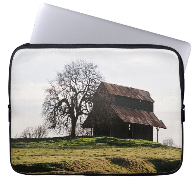 Land im Herbst...... Laptopschutzhülle (Vorderseite)