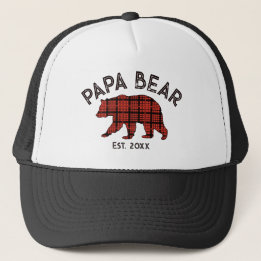 Land Kariert Papa Bär Vater Jahr Gegründet Truckerkappe