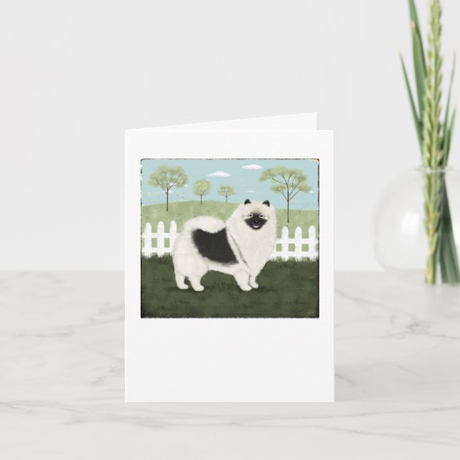 Land Keeshond Dankeskarte (Vorderseite)