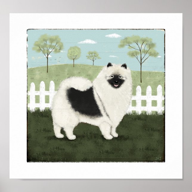 Land Keeshond Poster (Vorne)