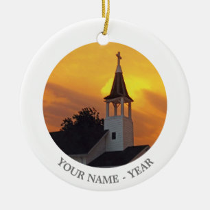 Land-Kirche Keramik Ornament