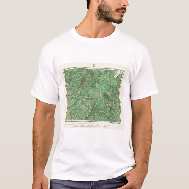Land-Klassifikations-Karte von Kalifornien T-Shirt (Vorderseite)