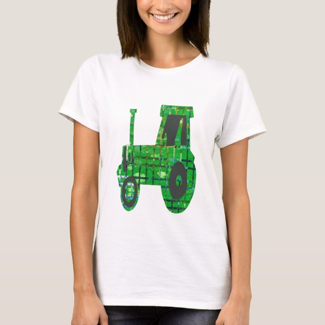 Land-ländlicher Züchter, Ackerschlepper T-Shirt (Vorderseite)