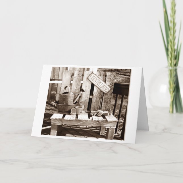 "LAND LIVING" GLÜCKLICHE GEBURTSKARTE KARTE (Vorderseite)