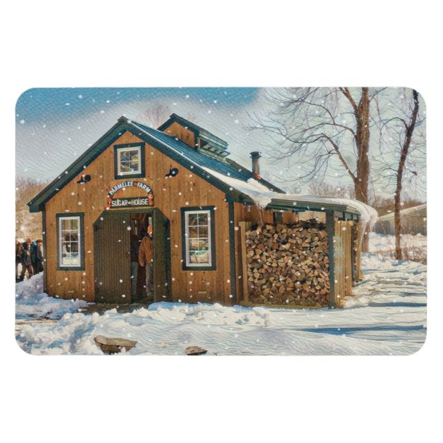 Land Maple Sugar House Magnet (Horizontal)
