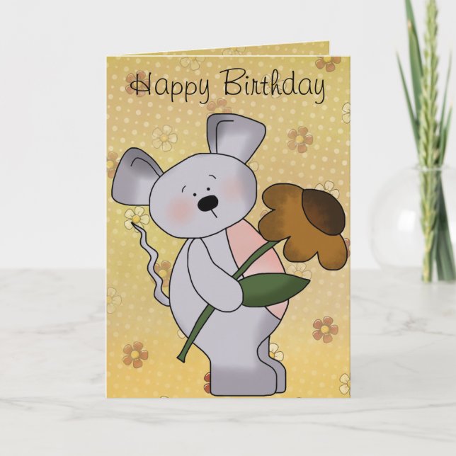 Land-Maus Bithday Karte (Vorderseite)