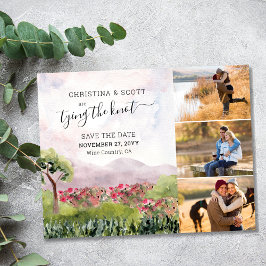 Land Meadow Wasserfarbe 3 Foto Save The Date