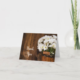 Land mit Holzeisen und weißen Milchsorten Vielen D Dankeskarte