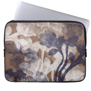 Land Moderne Textur Baumwolle Blue Design Laptopschutzhülle